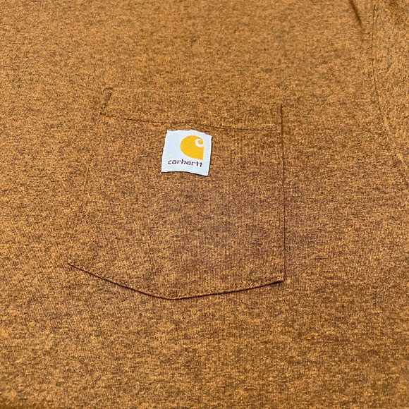 Carhartt 2XL Loose Fit Heather Brown Workwear Utility Outdoors T-Shirt - Picture 6 of 8